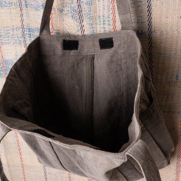 Gray Upcycled carhartt Tote bag - Picture 7 of 7